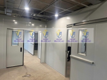 Thi công vách, cửa panel EPS nhà máy CANIFA Hưng Yên Panel EPS 